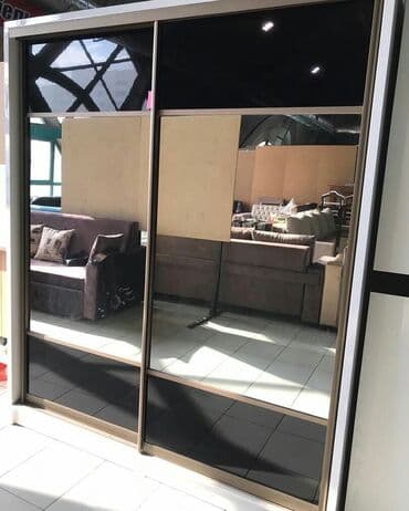 купить навесной кухонный шкаф: Шкаф Купе «Чёрный акрил», хорошого качества Ширина 1.80, высота 2.10 — 3