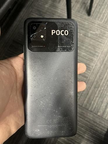 cd disk: Poco C40, Б/у, 64 ГБ, цвет - Черный — 3