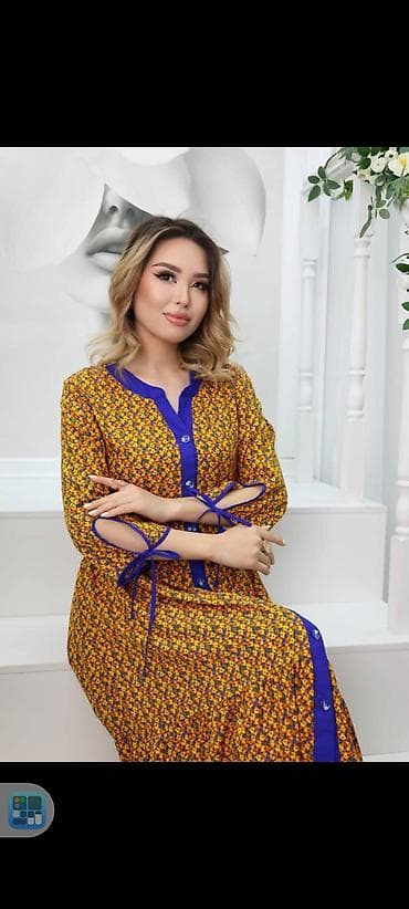 белый пеньюар: Женские домашние халаты/платья-халаты в пол с цветочным принтом — 3