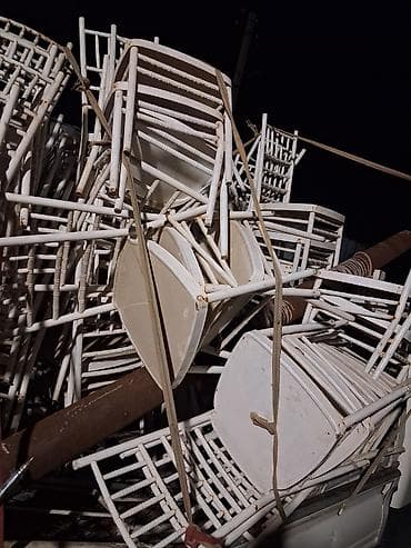 сундук резной: Стул для кафе, ресторанов, Железо, цвет - Белый — 3