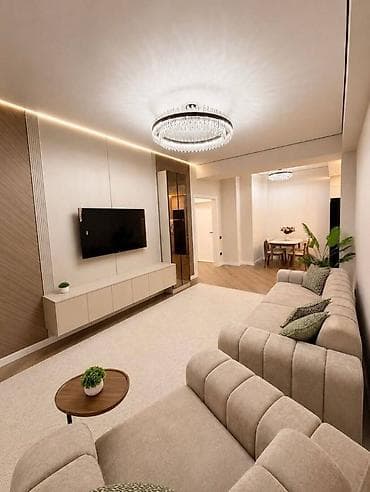 Недвижимость: 2 комнаты, 63 м², Асанбай мкр Элитка, 14 этаж, Дизайнерский ремонт — 1