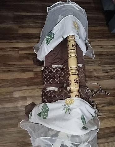 садовый качели: Люлька, Колыбель, Дерево, цвет - Коричневый — 2