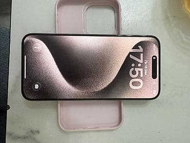 IPhone 15 Pro, Natural Titanium, Чехол, 89 %