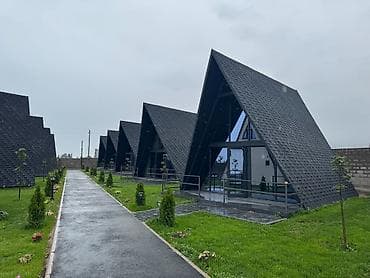 Кыймылсыз мүлк: A‑frame домик-шале с панорамным остеклением и террасой. Планировка и — 2