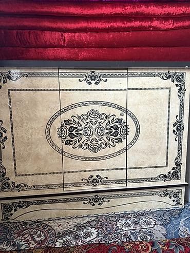 Брусчатка, тротуар плиткасы: Кийим үчүн комод, Күзгүсүз, ЛДСП, түсү - Саргыч боз — 1