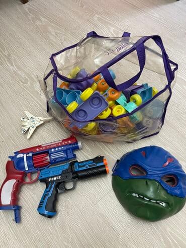 игрушечные дрели: Продаю игрушек для мальчиков, пистолеты с кубиками набор 1200с…,роботы — 5