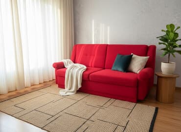 продам офисное кресло: Мягкая мебель: раскладывающийся диван + 2 кресла - Цвет обивки — 1