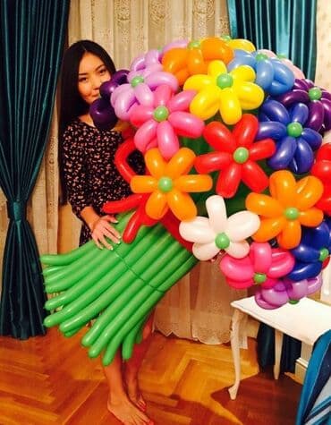 газ баллон кислородный ош сатылат: Цветы из шаров подарки на 8 марта Корзины из шаров букеты с бабочками — 3