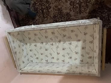 Детская колыбель‑люлька на деревянном каркасе. - Конструкция: прочное