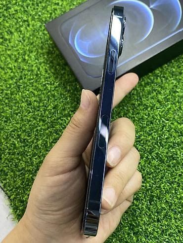 ayfon 14 pro max: IPhone 12 Pro Max, 256 ГБ, Pacific Blue, Коробка, 81 % — 5