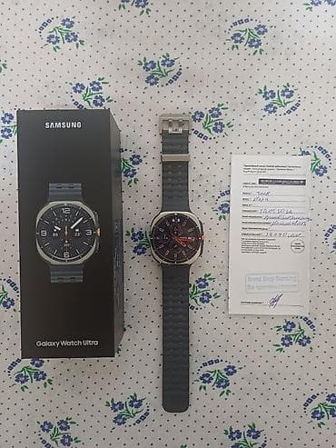 отдам дешего: Samsung Galaxy Watch Ultra - Смарт-часы в титановом корпусе с круглым — 1
