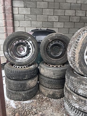 r16 audi: Диски R 15 Audi, отверстий - 5, Б/у — 4