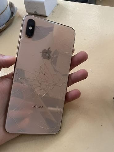 IPhone Xs Max, Б/у, 256 ГБ, Золотой, 78 % — 2