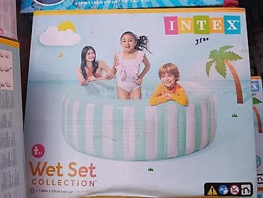 Надувной бассейн Intex Wet Set Collection - Круглый детский бассейн с