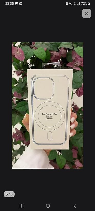 5 s iphone: ‼️Прозрачный чехол с магнитным кольцом для iPhone 16 Pro (MagSafe) - — 3