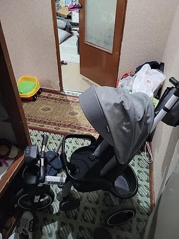 Велосипеддер: Детский трёхколёсный велосипед-коляска с родительской ручкой и — 2