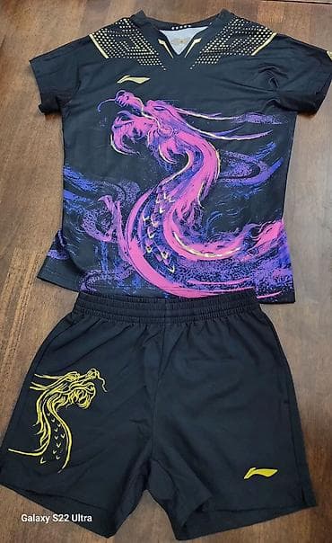 Спортивный комплект с драконом (футболка + шорты) оригинал Li-ning