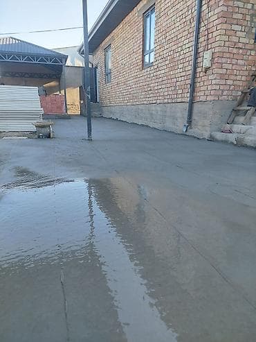 Бетонные работы: Услуги по устройству бетонной стяжки. - Стяжка полов и дворовых — 3