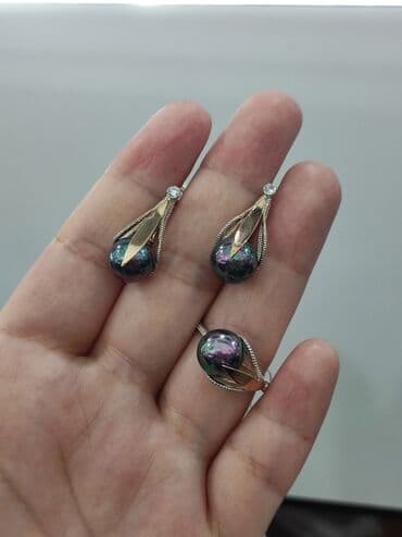 свадебные платья от производителя: Набор украшений, Проба 925, Женские, Новый — 3