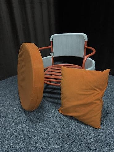 sofa bed: Кресло дизайнерское, круглое сиденье - Компактное кресло с круглой — 4