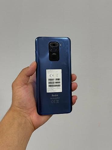 Техника и электроника: Redmi, Redmi Note 9, Б/у, 64 ГБ, цвет - Синий, 2 SIM — 2