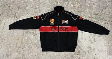 tech flice: Легкая ветровка Ferrari на весну и лето - Цвет: черный с красными и — 1