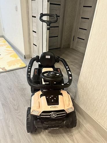 pop it: Детская машинка-джип с ручкой для родителей - Тип: толокар/каталка с — 2