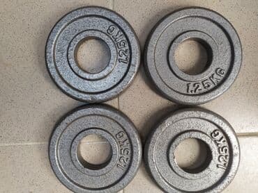 Блины для штанги Металлические Диаметр 50мм Вес: 1,25кг 2,5кг