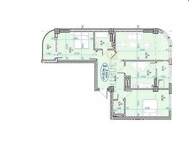 Квартиры: 3 комнаты, 94 м², Индивидуалка, 11 этаж, ПСО (под самоотделку) — 2