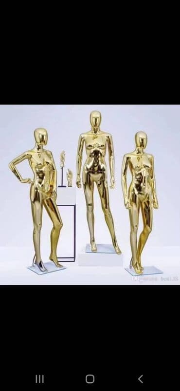 Женский Золотой Манекен два вида головы как на фото с сеткой и яйцо