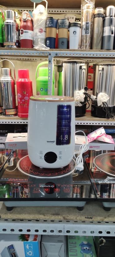 серверная: Увлажнитель воздуха Ультразвуковой, Настольный, Сенсорное управление, Таймер, Ароматизация воздуха — 1