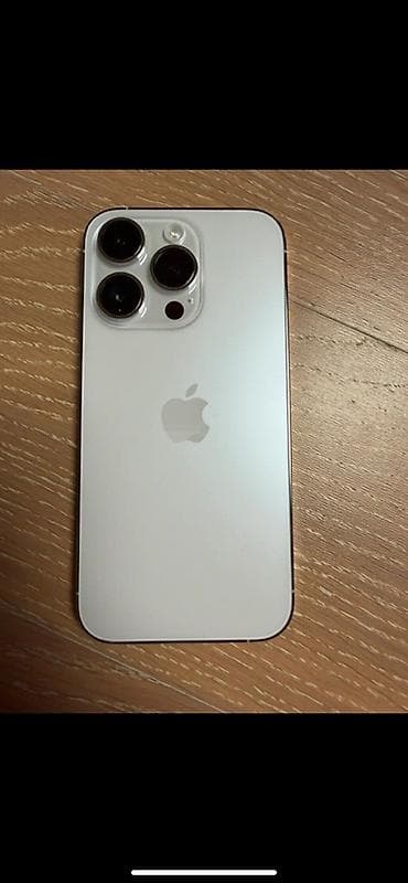 ipone 15: IPhone 15 Pro, Б/у, 256 ГБ, Серебристый, Кабель, 100 % — 1