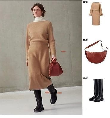 armani code: Повседневное платье, Зима, Средняя модель, L — 2