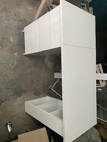 компьюторный стол: Компьютерный стол, Б/у, С полками — 2