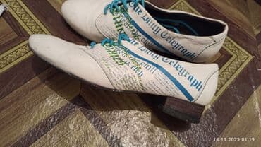 фирменная обувь из италии: Туфли, 37, Б/у, цвет - Белый, Самовывоз — 2