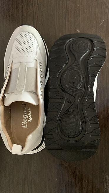 белые кеды: Женские кроссовки Elegant Ladies - Цвет: белый с серебристыми — 2