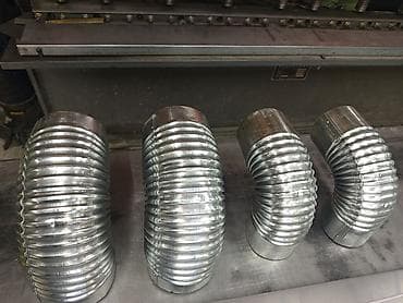 Услуги по строительству и ремонту: Гофрированные колена 90° для вентиляции/дымоудаления д100 д125.п.о — 6