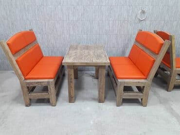 Посуда и кухонный инвентарь: Продаю мебель для кафе, бара, кофейни. Дуб, массив. Состояние новой — 3