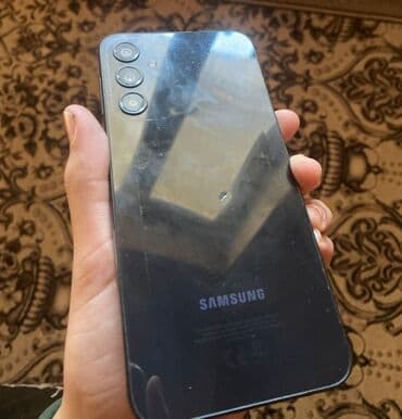 Samsung Galaxy A24 4G, Б/у, 128 ГБ, цвет - Черный, 2 SIM