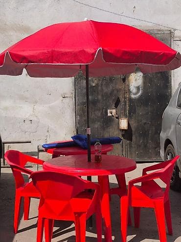 foldable table: Комплект садовой мебели, Стол, Пластик — 1
