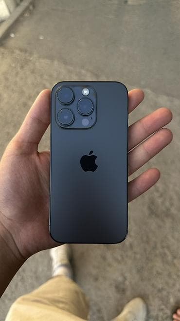 IPhone 14 Pro, Б/у, 1 ТБ, Black Titanium, 82 % at lalafo.kg IPhone 14 Pro, Б/у, 1 ТБ, Black Titanium, 82 %
