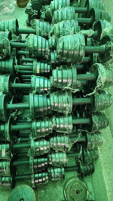 Спортивные сумки: Гантели производства Узбекистан 1кг 170сом разборные, веса от 3кг — 1