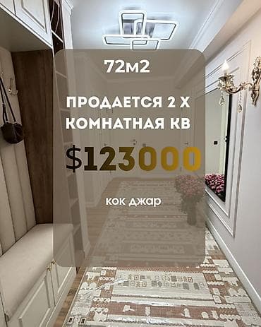 Недвижимость: 2 комнаты, 72 м², Элитка, 8 этаж — 1