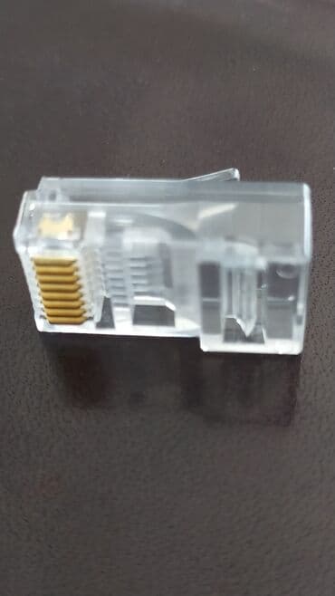коннектор rj 45 бишкек: Модульный сетевой разъем АТ 8×8. (Тайвань). 50 штук — 1