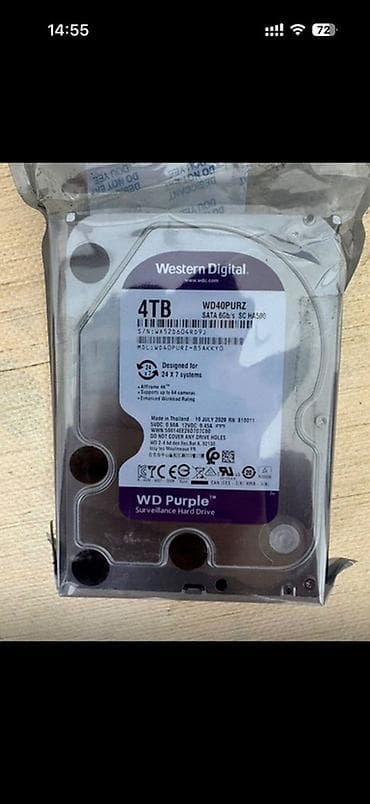 Комплектующие для ПК и ноутбуков: Накопитель, Новый, Western Digital (WD), HDD, 4 ТБ, 3.5", Для ПК — 1