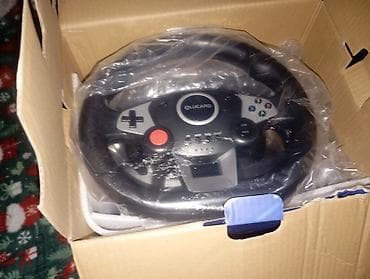 vr очки: Игровой руль ALUCARD NS-9887 (270°) с педалями - Угол поворота: 270° — 2