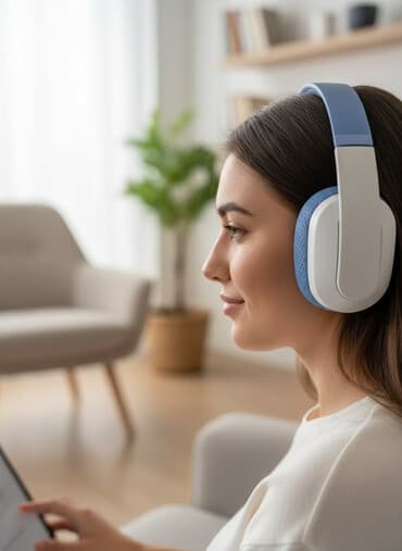 беспроводные наушники с микрофоном для компьютера: Продаю отличные наушники оригинал в идеальном состояний батарейка — 1