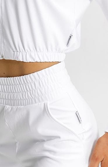 Толстовки, худи: Белые спортивные штаны женские Forstrong изготовлены в России из — 3