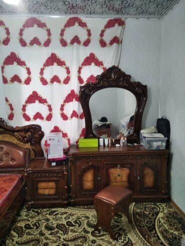 мебель кровати: Спальный гарнитур, Двуспальная кровать, Дерево, цвет - Коричневый — 2