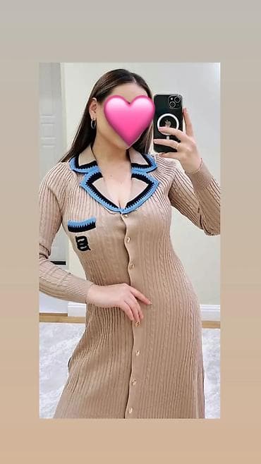 национальный платье: Повседневное платье, Китай, Осень-весна, Длинная модель, Трикотаж, Стандарт — 3